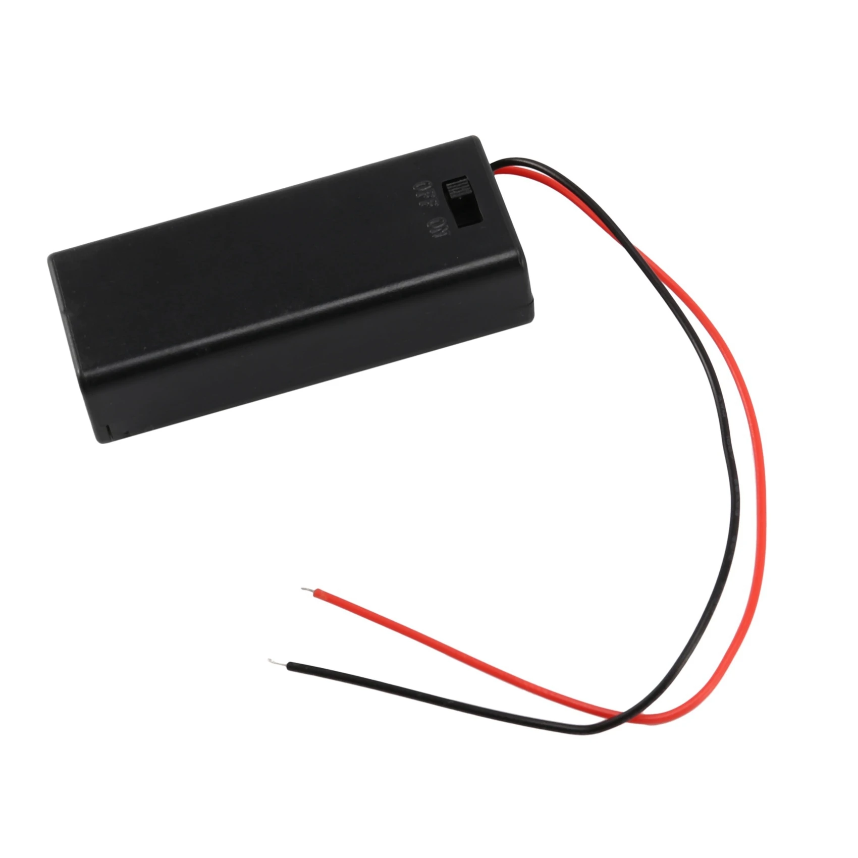 TCE 2 x 2 x AAA 3 V Battery Holder Case Box Wire ON / OFF Switch m Cover