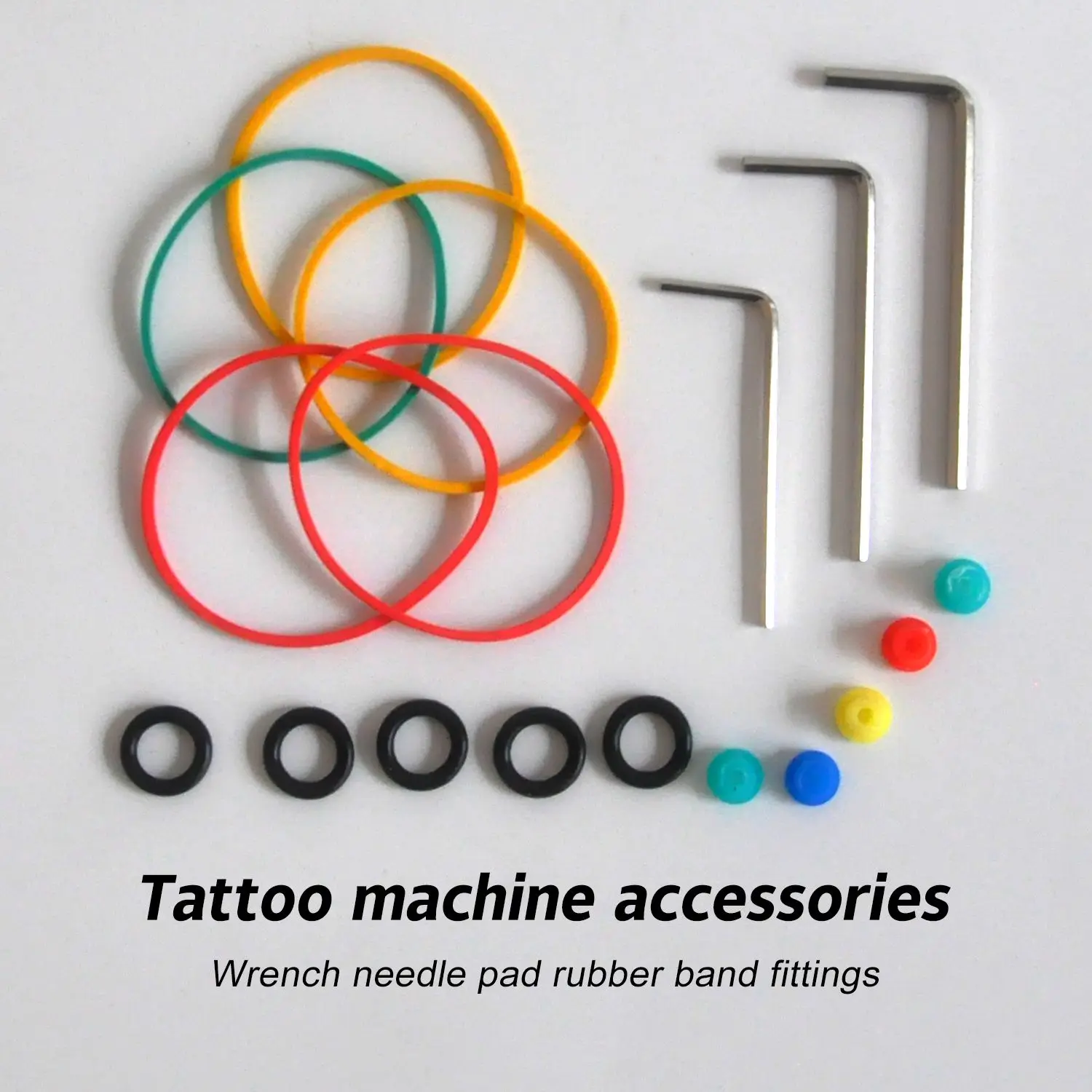 

Tattoo equipment Tattoo tools Tattoo tools wrench accessories package tattoo wrench shock absorption rubber ring T pad