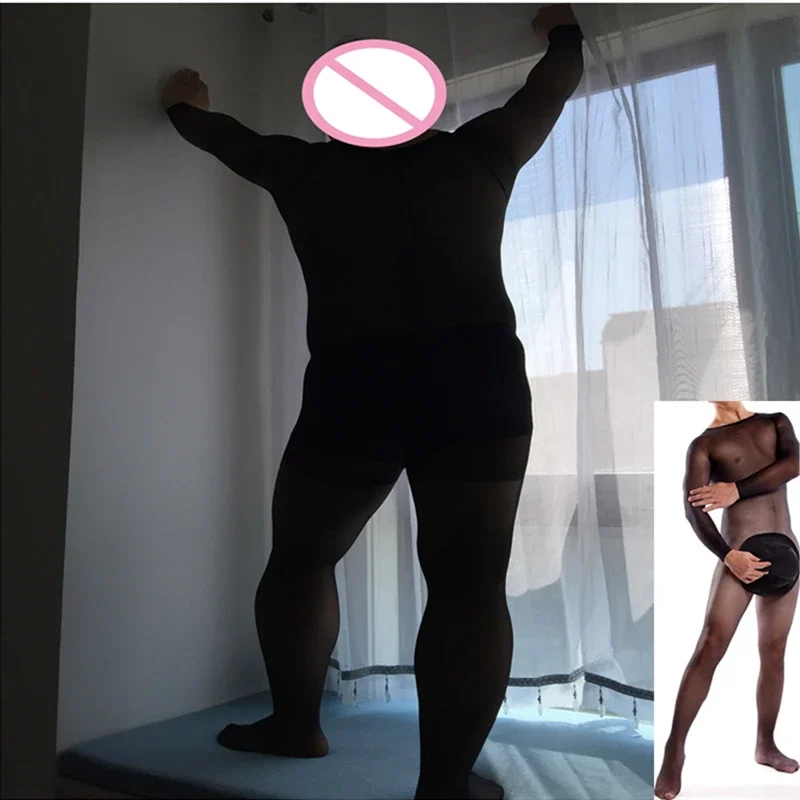 ملابس داخلية مثيرة للرجال ملابس مثلي الجنس مقاس كبير جوارب للجسم عالية المرونة بأكمام طويلة ملابس داخلية مثيرة تيدي مان