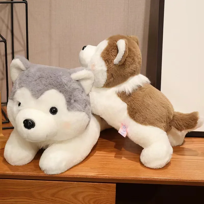 30/40/50cm Cute Dog Puppy Husky Pillow Plush Toy Cute Animal Stuffed Doll Home Decoration Baby Birthday Gift