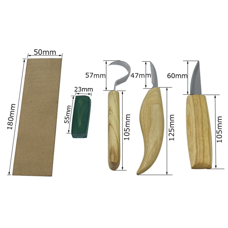 Y17A Wood Carving Knife Carving Chisel Steel Sharp-Edged Wood Cutter Gouge Chisels DIY Woodworking Carving Tools Set