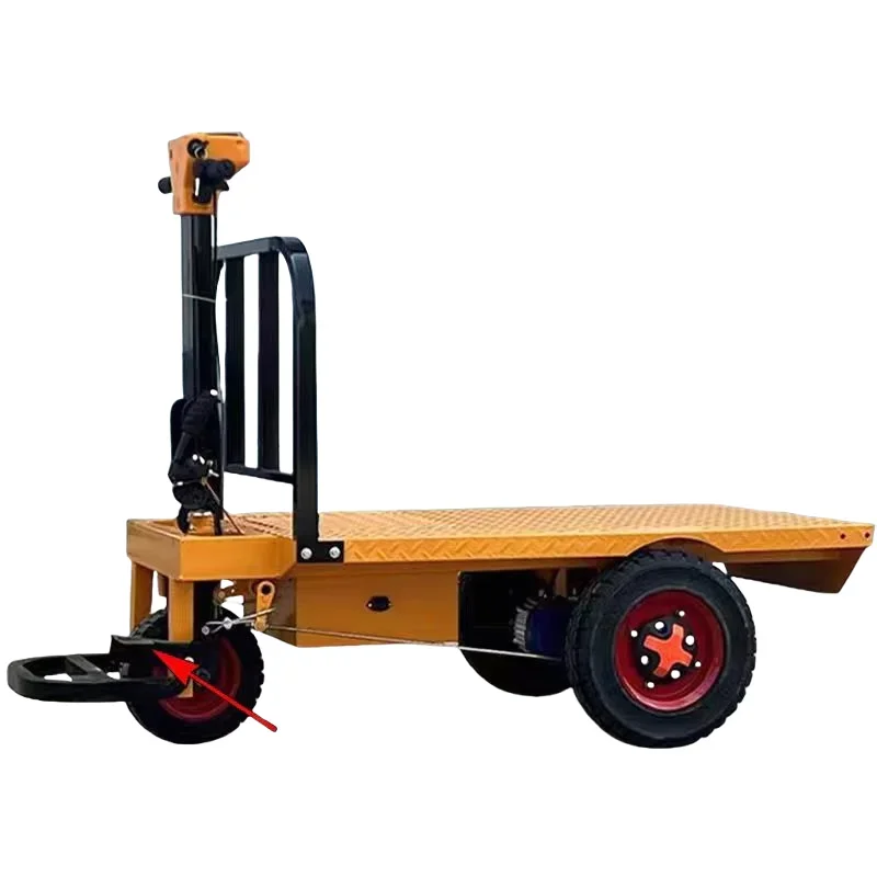 Garden tool cart battery operated 800 to 900 kg electric flat platform trolley