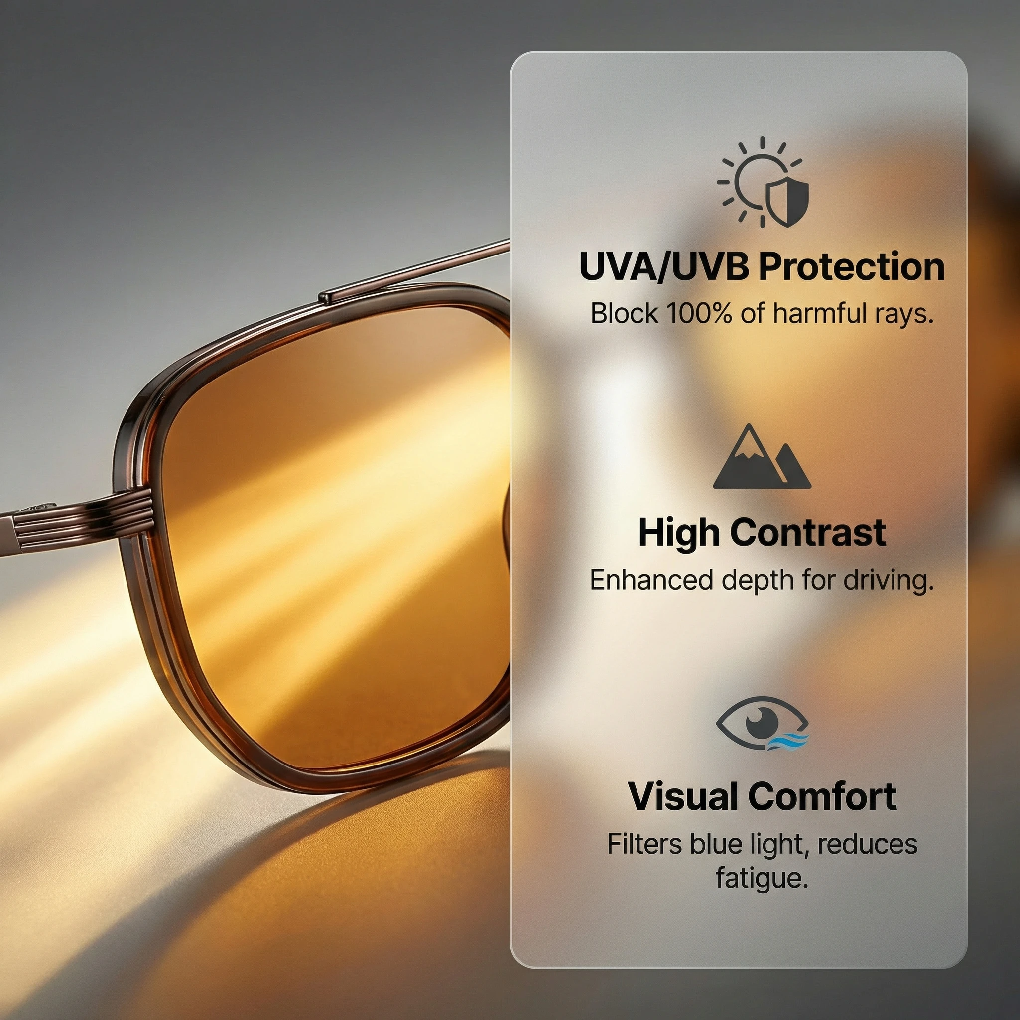 Klassnum Oversized Pilot Sunglasses — product information 5