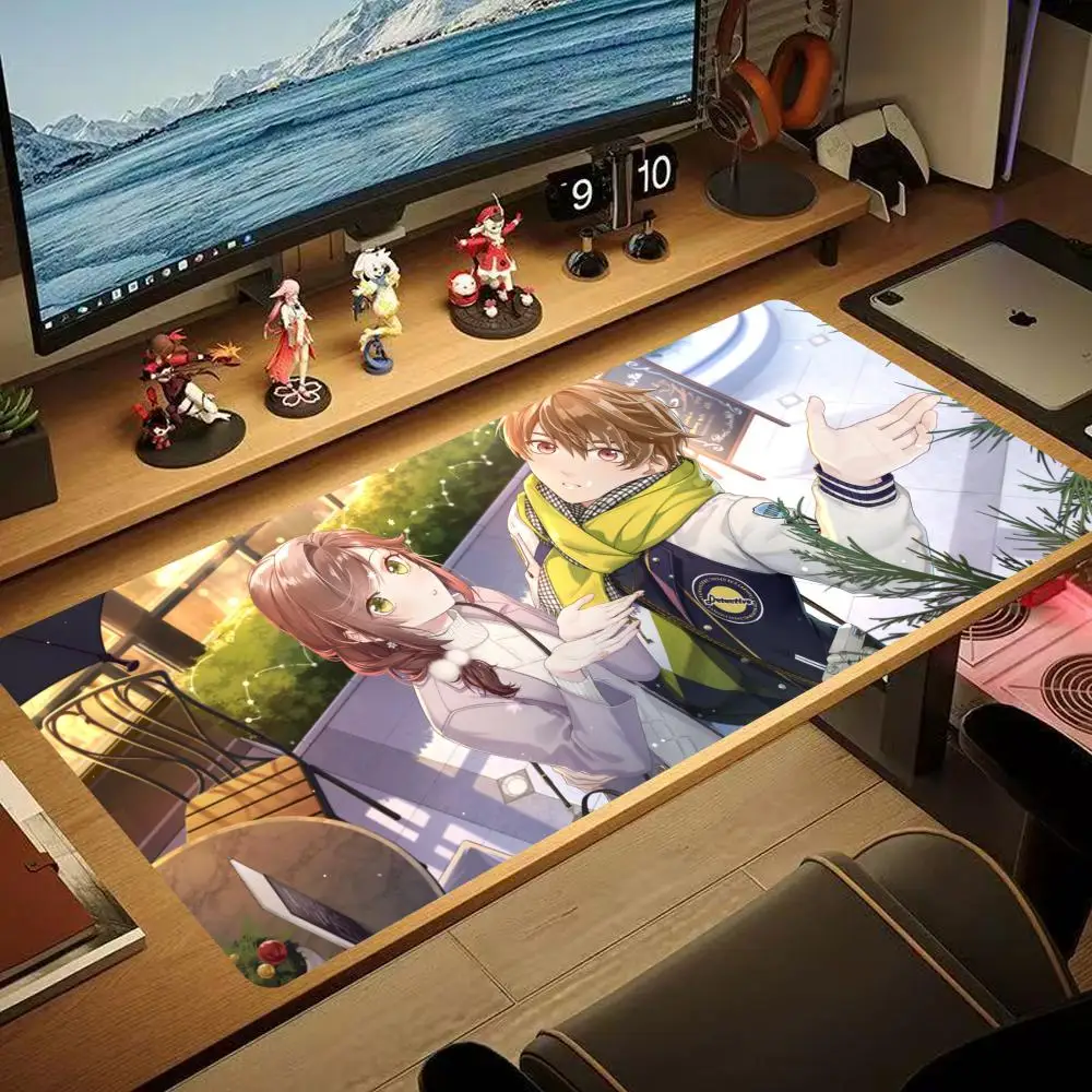 Anime T-Tears Of T-Themis Mouse Pad XXL Mouse Pad Large Non-Slip Lock Edge Keyboard Pad Anti-Slip Gaming Desk Office Mat XAXC