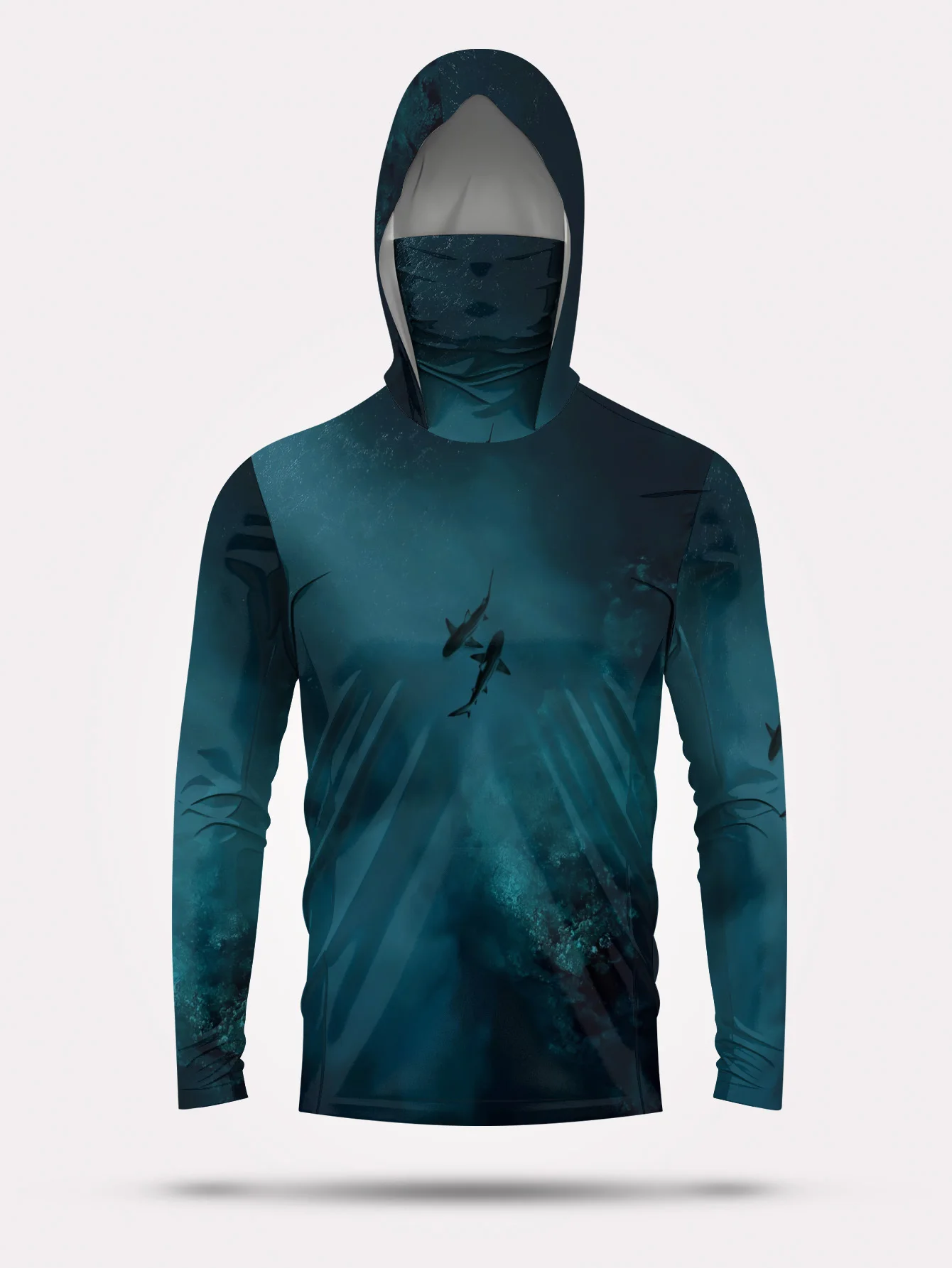 2026 Summer New Style Men's Long-Sleeved Shirt with 3D Small Fish Pattern Print for Sporty and Casual Wear Comfortable and Soft - view 4
