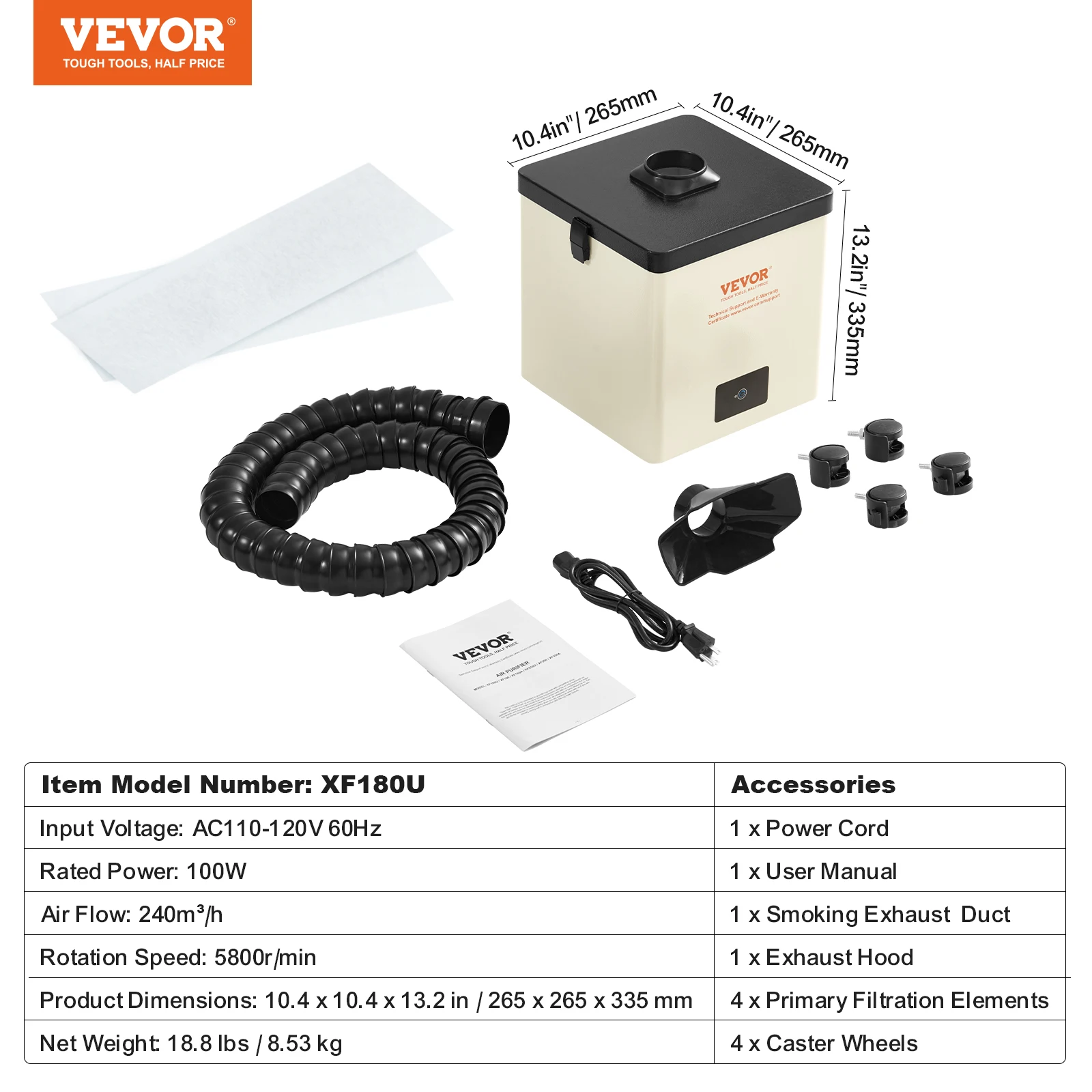 VEVOR Fume Extractor (100W).