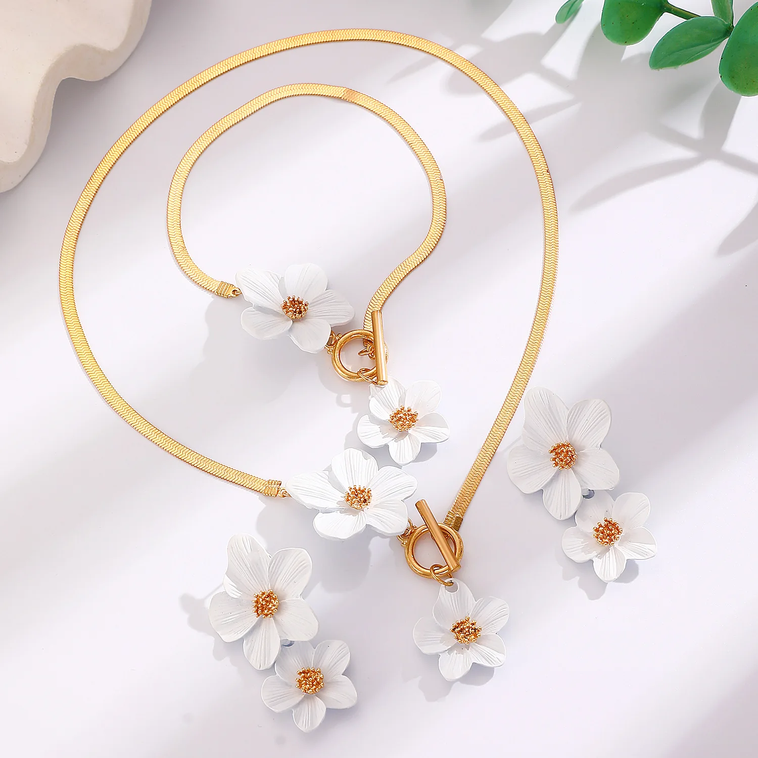 Summer Bohemian White Yellow Flower Charm Foot Chain Women Beach Vacation Anklet Trendy Daily Wearing Jewelry image 6