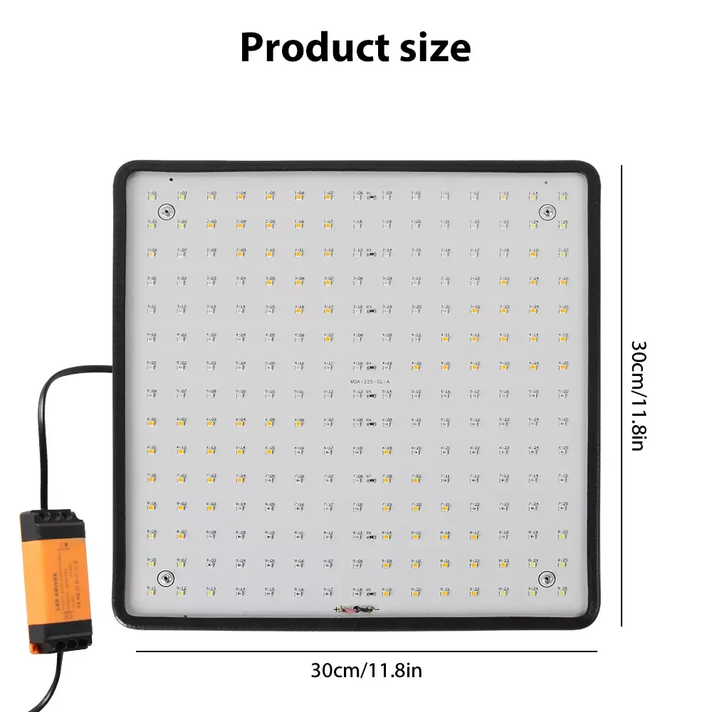 [EU-Lager] 45W 225Led Vollspektrum Phytolamp Pflanzenwachstumslicht Indoor Blumensamen Hydrokultur Anbau Phyto Lampe LED-Licht