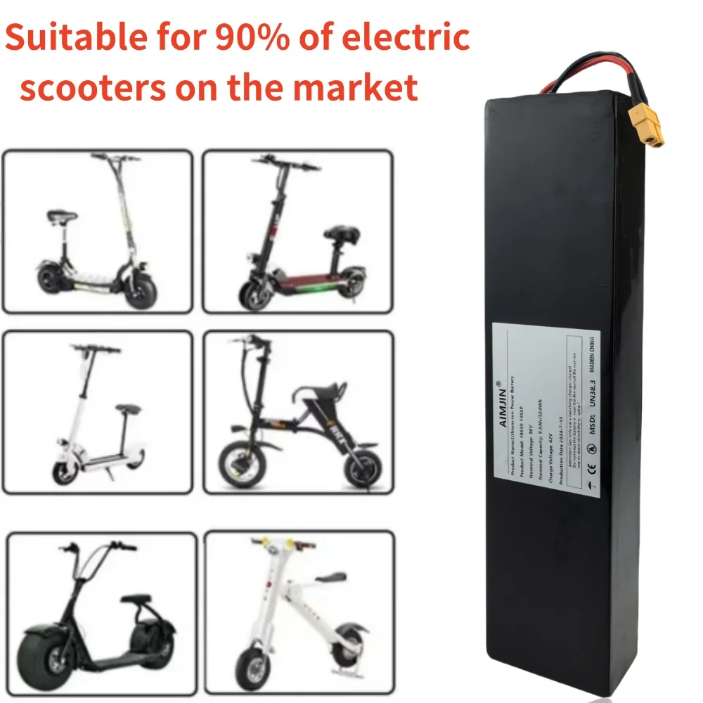 36V 10S3P 9000mAh 18650 rechargeable lithium-ion battery 500W built-in BMS Suitable for KUGOO S1, S2, S3 Electric Scooters