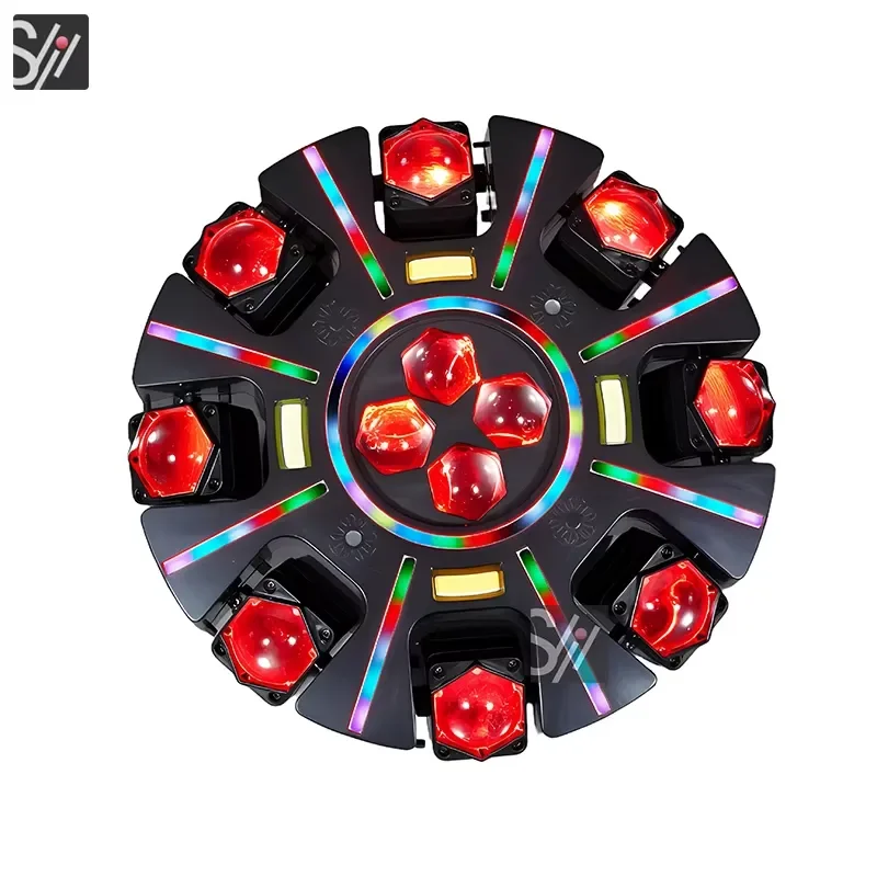 DJ Stage Lights Led 240w Eight-Armed Multi-Effects RGBW Bee Eyes Beam Strobe Moving Head DJ Club Light