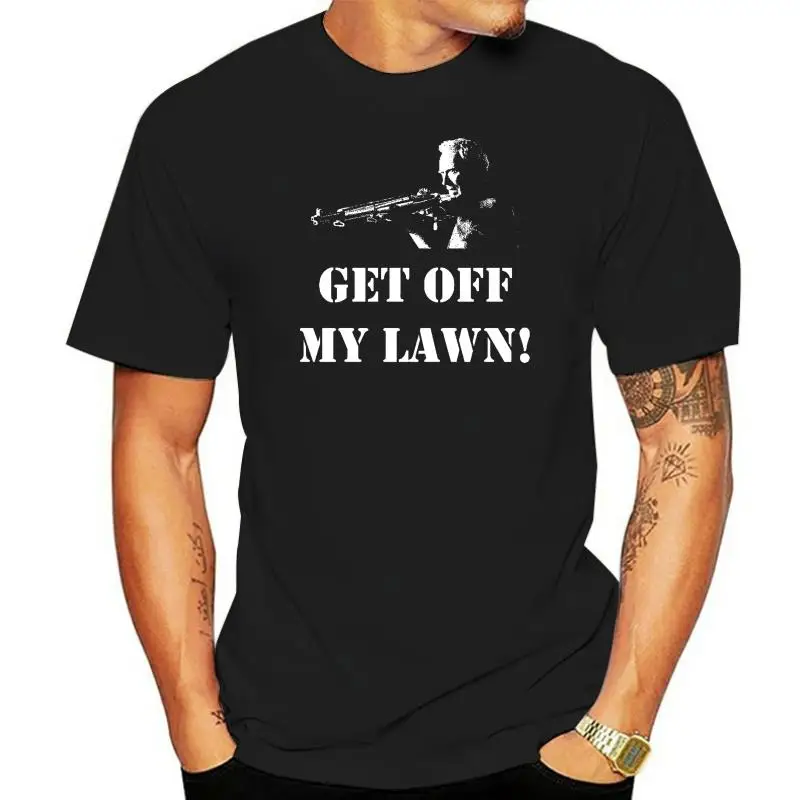 Hot Sale Get off My Lawn T Shirt Clint Eastwood Gran Torino Movie M1 Garand CMP Tee shirt