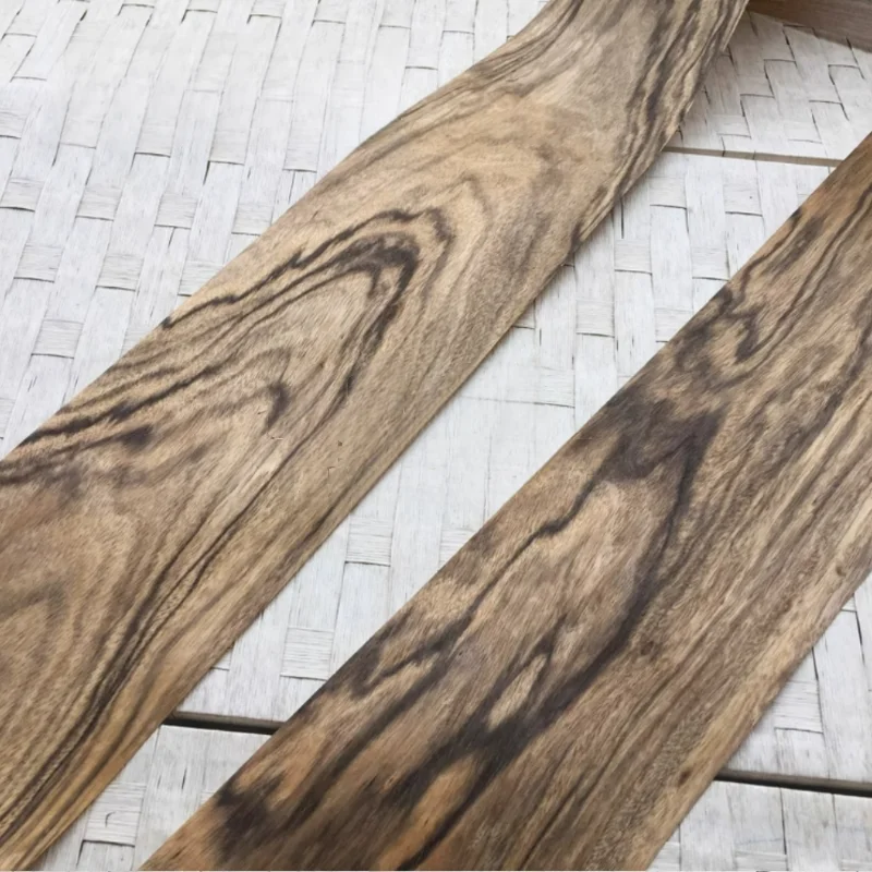 

Natural Ebony Wood Veneer Vintage Ink Pattern for Accent Tabletop Cover Furniture DecorCraft Projects DIY Panels L:250X18cm