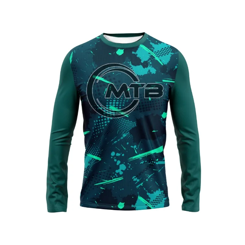 

Модная спортивная велосипедная одежда с длинным рукавом 2026 года, гоночная спортивная одежда с принтом, защитная от солнца одежда для велоспорта по бездорожью