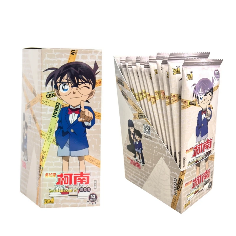 KAYOU Detective Conan Full Sealed Card Box Kaito Kid & Shinichi Classic Anime Holo Rare Cards Anime Collectors Gift Box for Kids