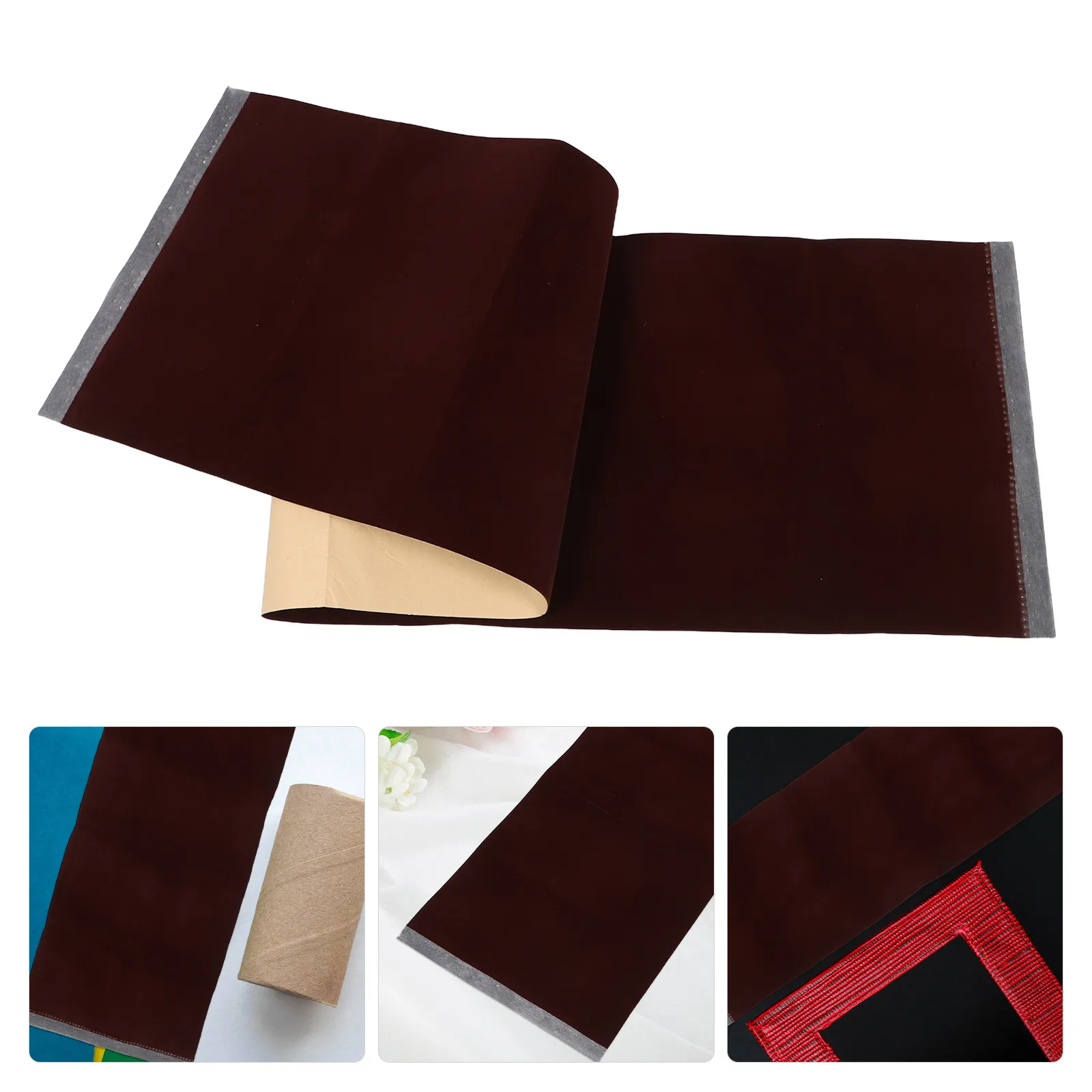 

Luxury Soft Flocking Fabric with Adhesive Backing for Jewelry Box Inserts Ring Box Liners Gift Packaging DIY Furniture