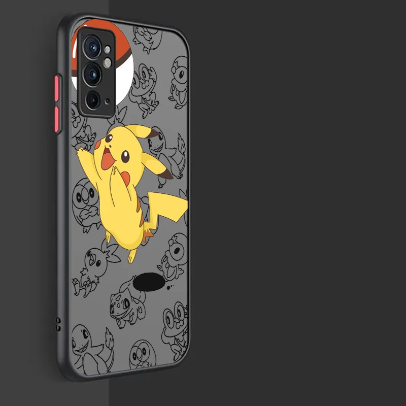 Pokemon Pikachu For OnePlus Nord CE3 CE2 CE N200 N100 N30 N20 N10 2T Ace 2V Pro Frosted Translucent Phone Case