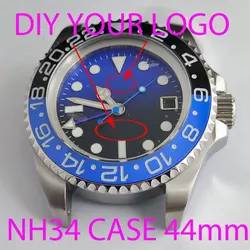 Watch man 44mm Gmt-master Deep Sea Watch Case Bracelet Bracelet Parts nh34 nh35 nh36/38 Movement 28.5mm dial watch accessories