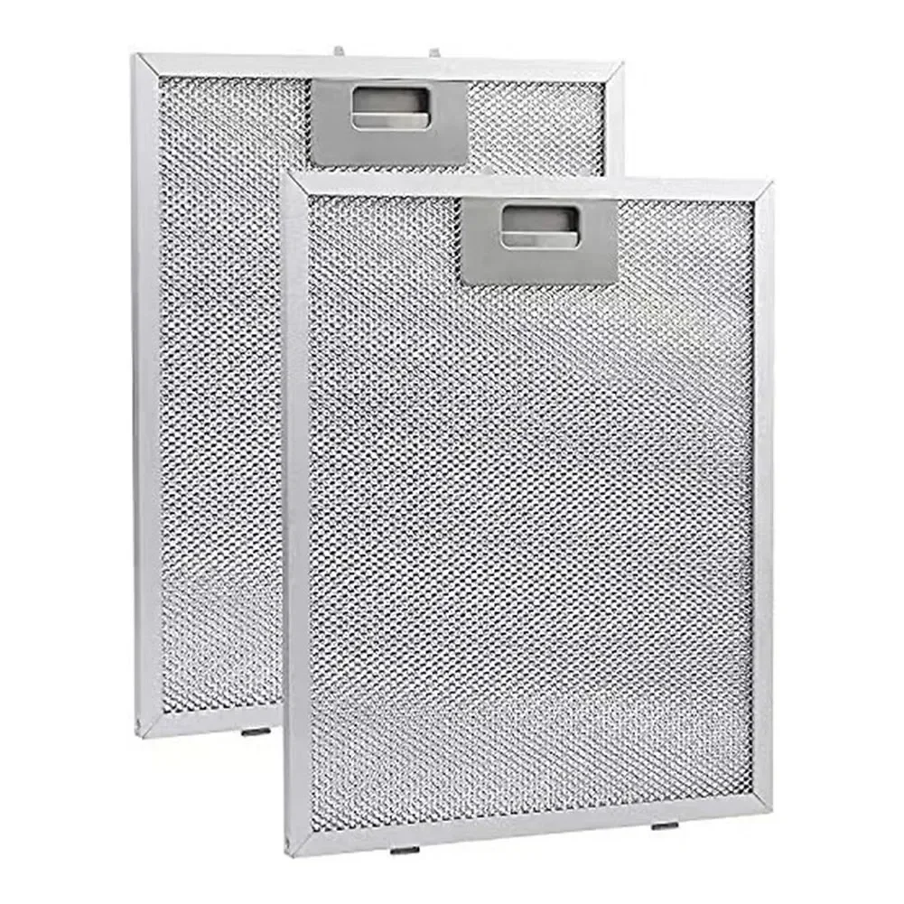 Filtro de malla de acero inoxidable Filtros de campana extractora plateados 305 x 267 x 9 mm Calidad del aire mejorada Reduce los olores de cocción