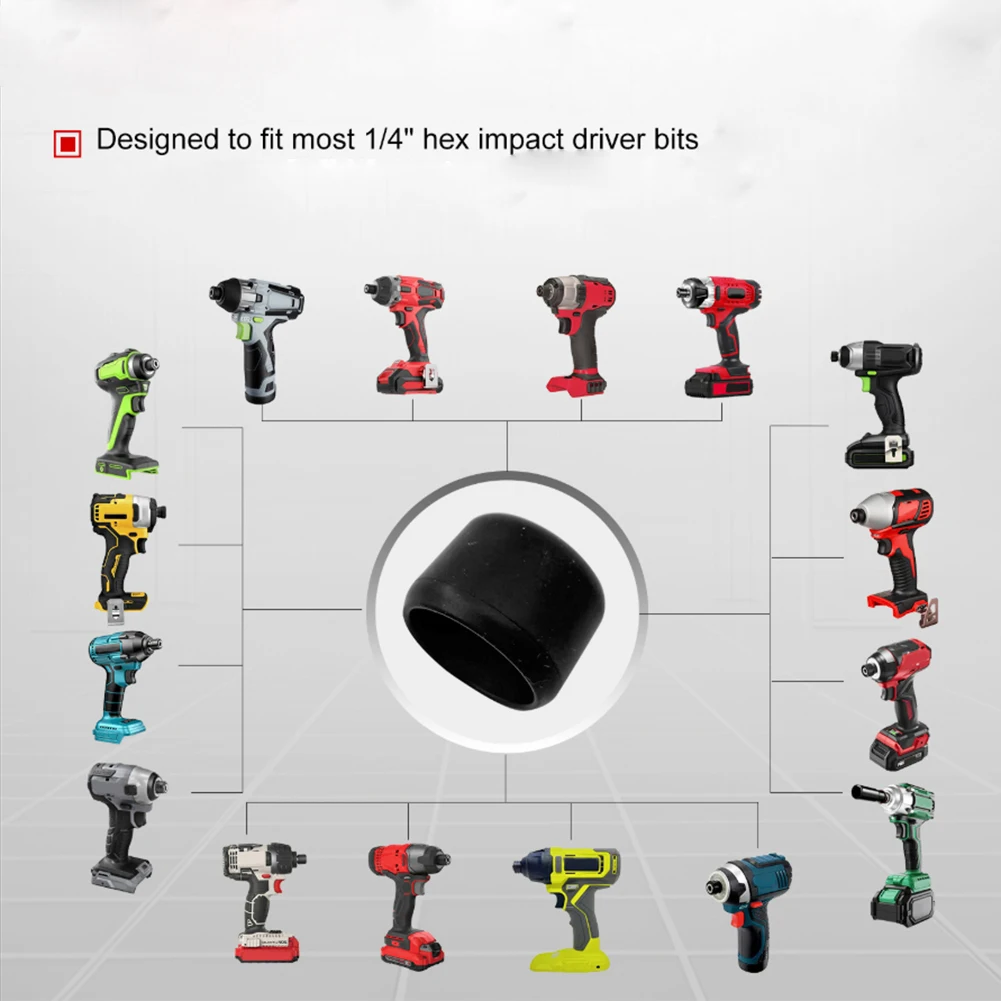 

2/5 шт. защитный резиновый чехол 1/4 дюйма с шестигранной головкой для насадок для DeWalt предотвращает износу и разрыв защитный чехол втулка для электроинструмента доступ к электроинструменту