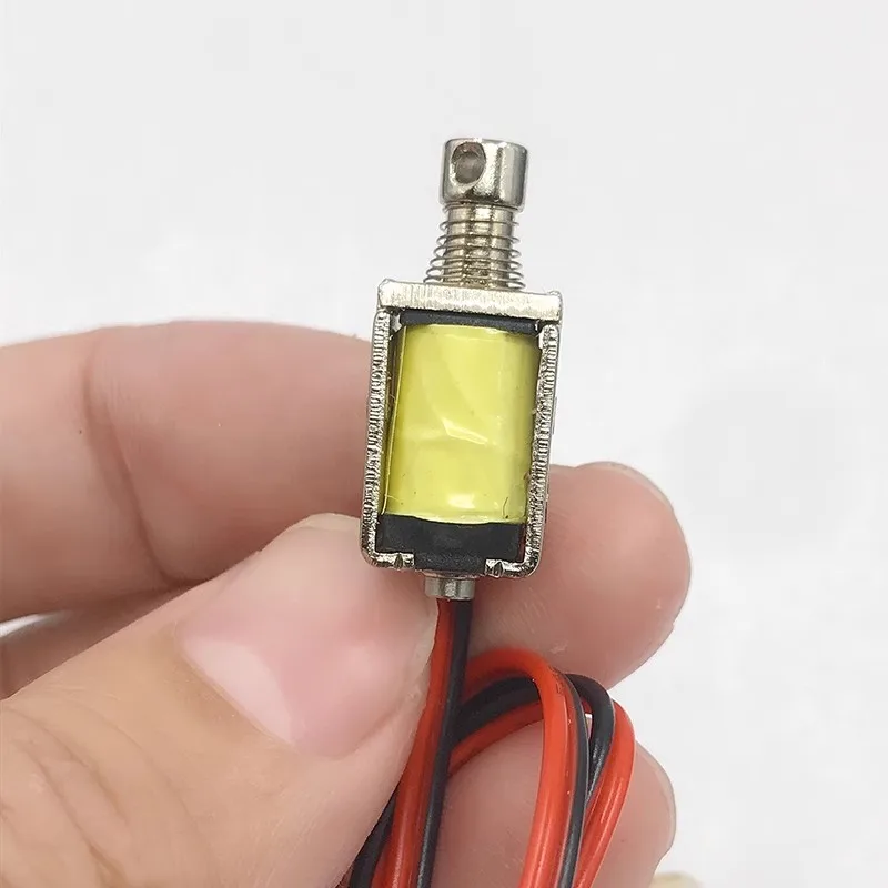 DC 3V, 5V, 6V, 9V, 12V Miniature DC Electromagnetics, Penetrating Push Pull Electromagnetics, Stroke 4mm