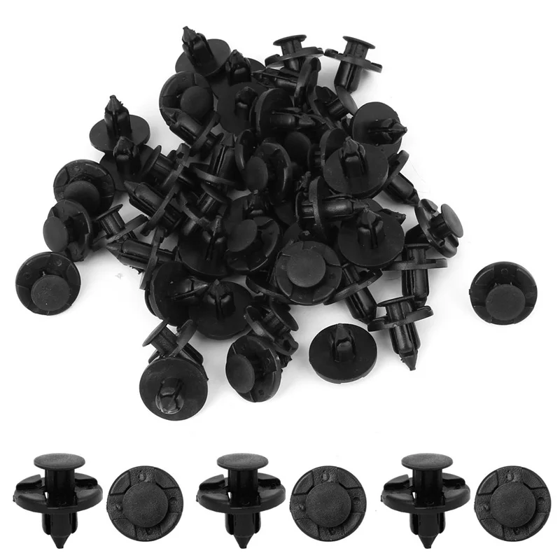 50PCS 8mm Hole Push Rivets Fasteners for Car Fender PA66 Trim Clip Screwdriver Bumper Repair Retainer Push Pin