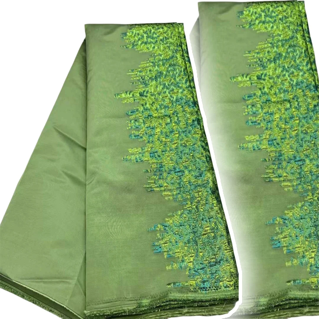 

HOT 2025 African Nigerian High-Quality Tulle Lace Fabric Jacquard Organza Embroidery Guipure for Party Prom Dress 5Yard AH983