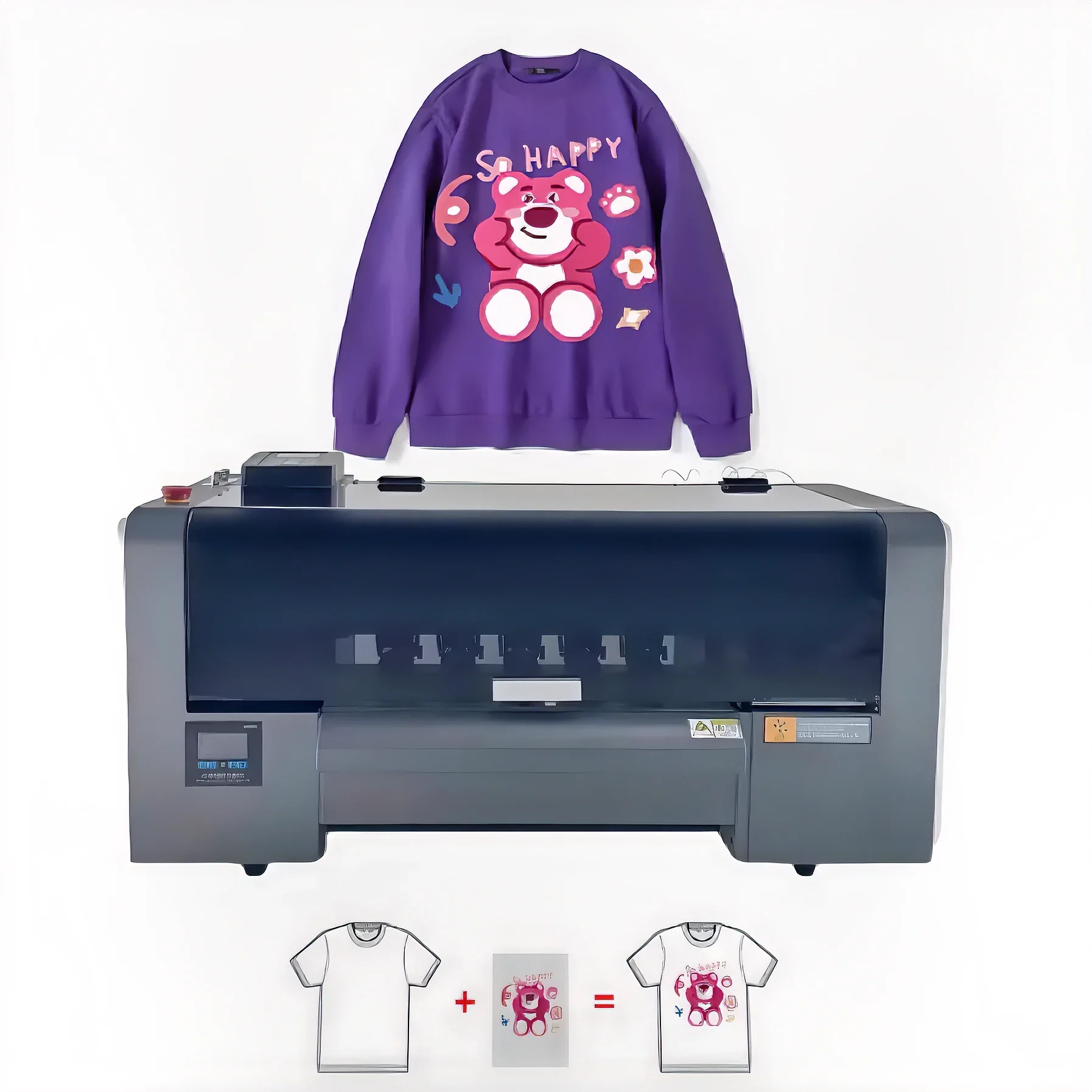 DTF Printer A2 A3 With Dual i3200 xp600 head  Touch Screen T Shirt Label Heat Transfer photo digital dtf printer shaker