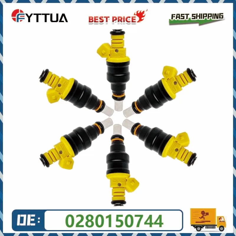 4/6PCS Kraftstoffeinspritzdüse 0280150744 Für Opel Astra Calibra Cavalier Kadett Gsi Gt GTE 1991-2001 2.0 16v