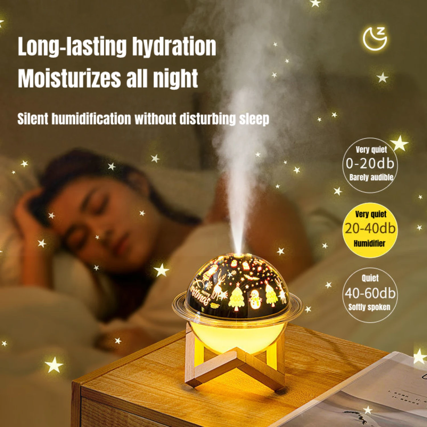 

High Volume Ultimate Convenience Ultrasonic Desktop Air Humidifier with Mist Atomizer - Perfect Gift for Any Occasion! Featuring