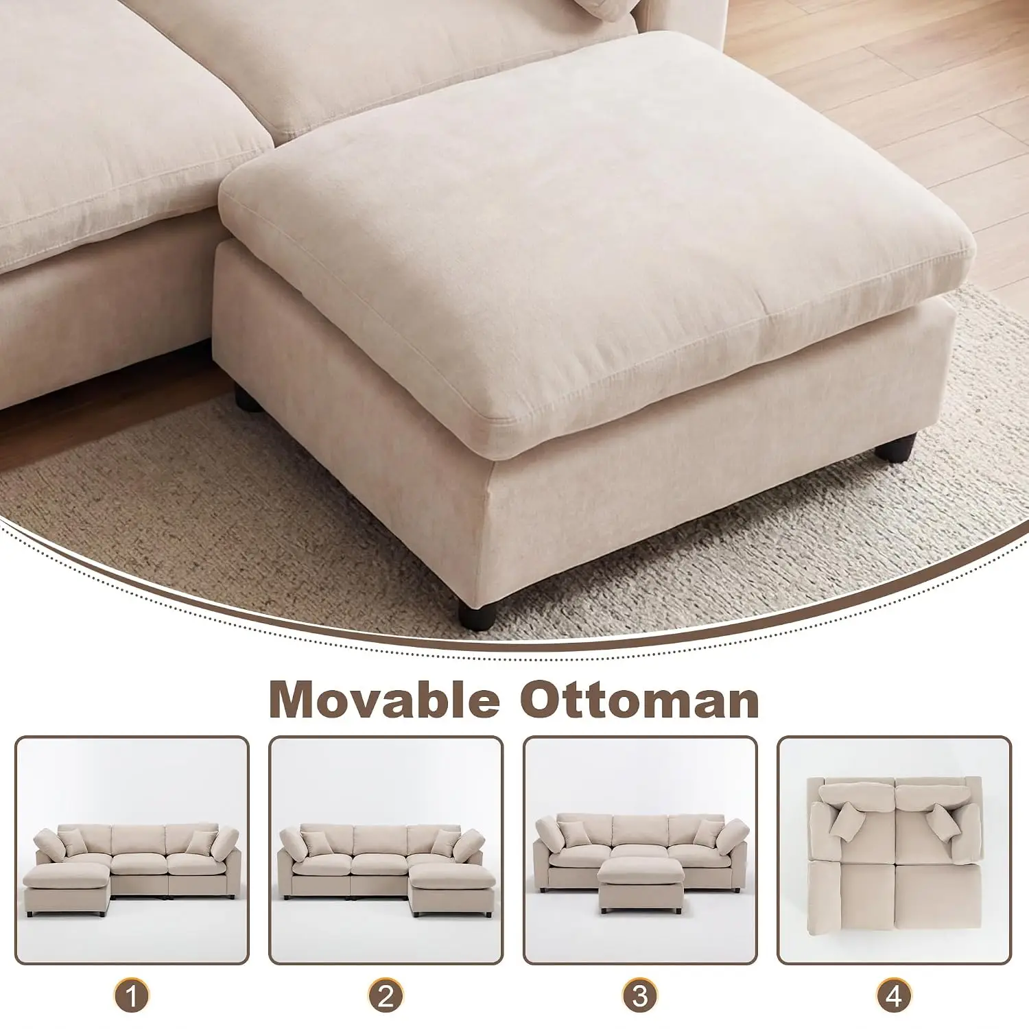 L-Shaped Modular Sectional 4