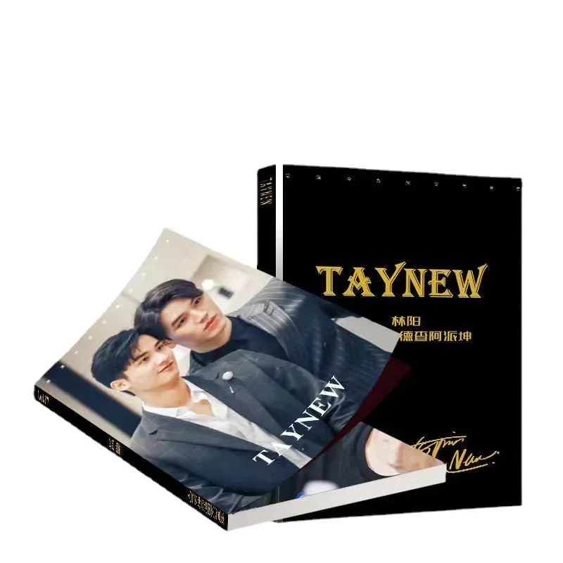 1PC Taynew Magazine Cover HD Poster Thai TV Dark Blue KIss Drama Stills Picture A4 64 Pages Photo Album