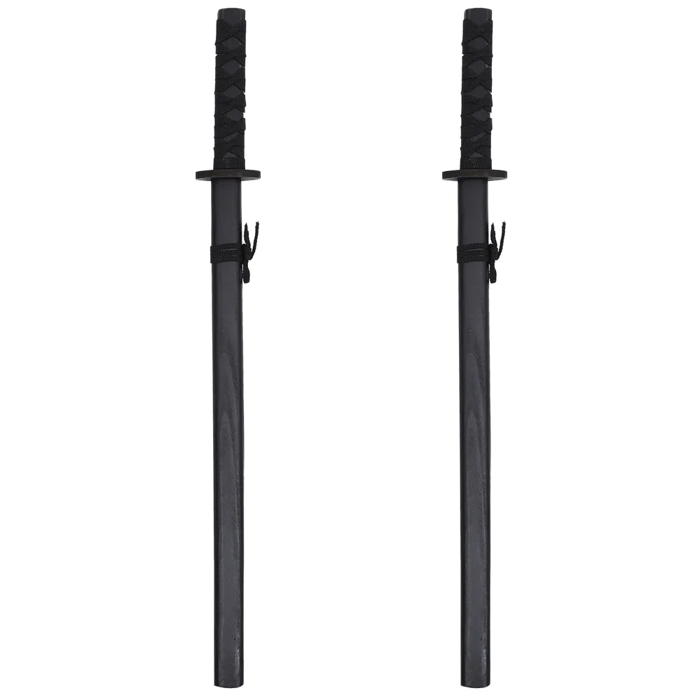 

2Pcs Black Small sword Toys Halloween Party Cosplay Kids Playthings Martial Arts Supplies Safe Premium Gifts