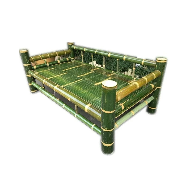 

Мебель Nanzhu Luohan Бамбуковая кровать Ступичный рисовый диван-стул