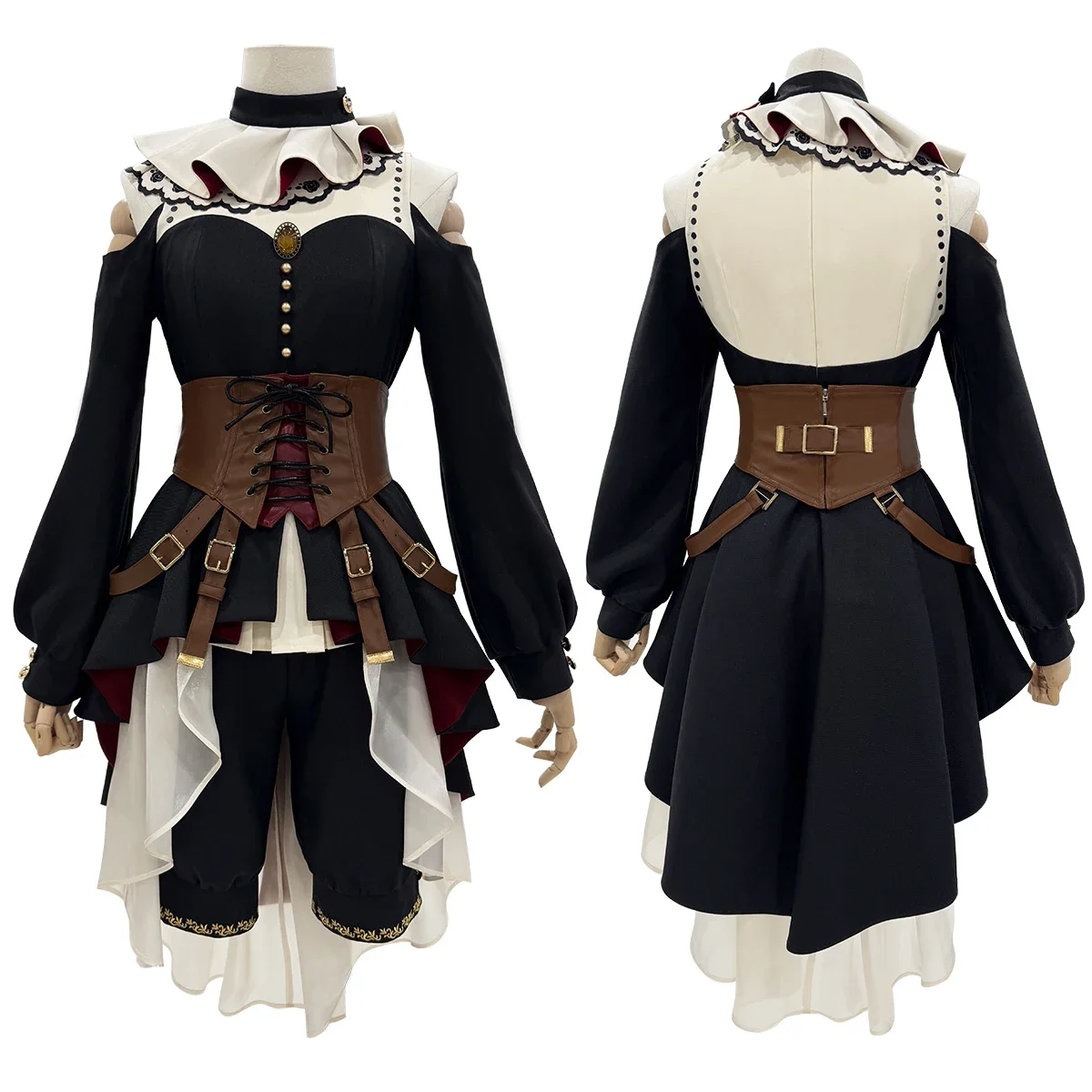 

Cosplay BanG Dream Ave Mujica Anime Doloris Uika Misumi Cosplay Costume Dress Detachable collar Corset Shorts Cos Convention