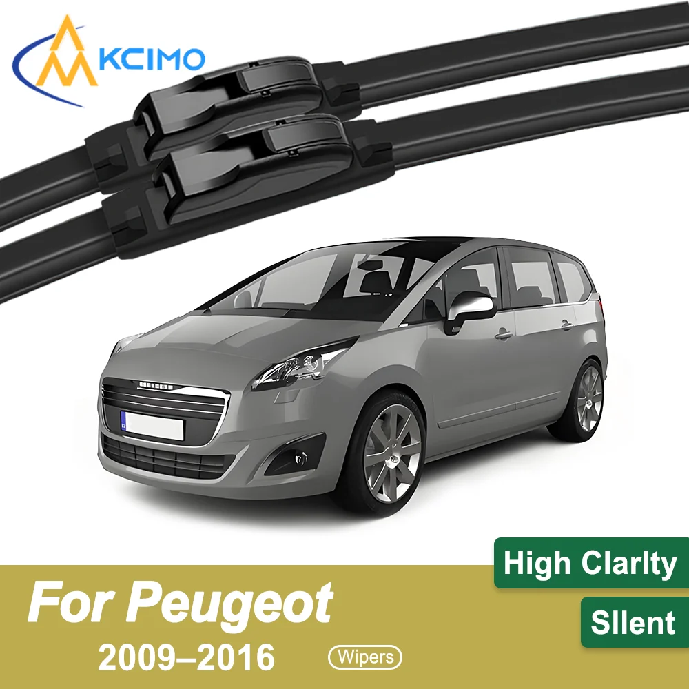 

2-Pack Superior Wiper Blades for Peugeot 5008 T8 2009–2016 All-Season Durable Quiet Wiping Uninterrupted Visibility