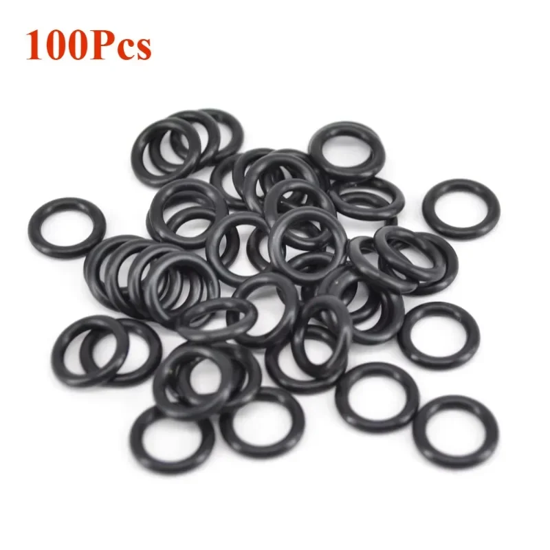 50/100/200pcs Rubber O Rings Black for Fishing Bite Alarms, Rod Pods, Bars