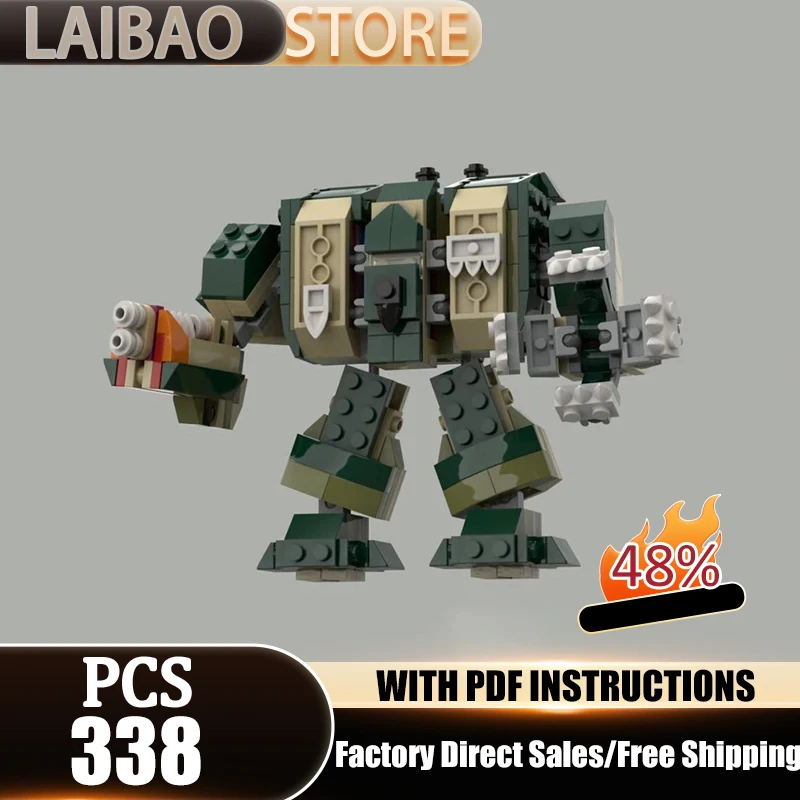 

Игровой конструктор MOC: Модель боевого робота-дредноута Hammer, технологичный модульный набор для сборки, подарки, игрушки для самостоятельной сборки