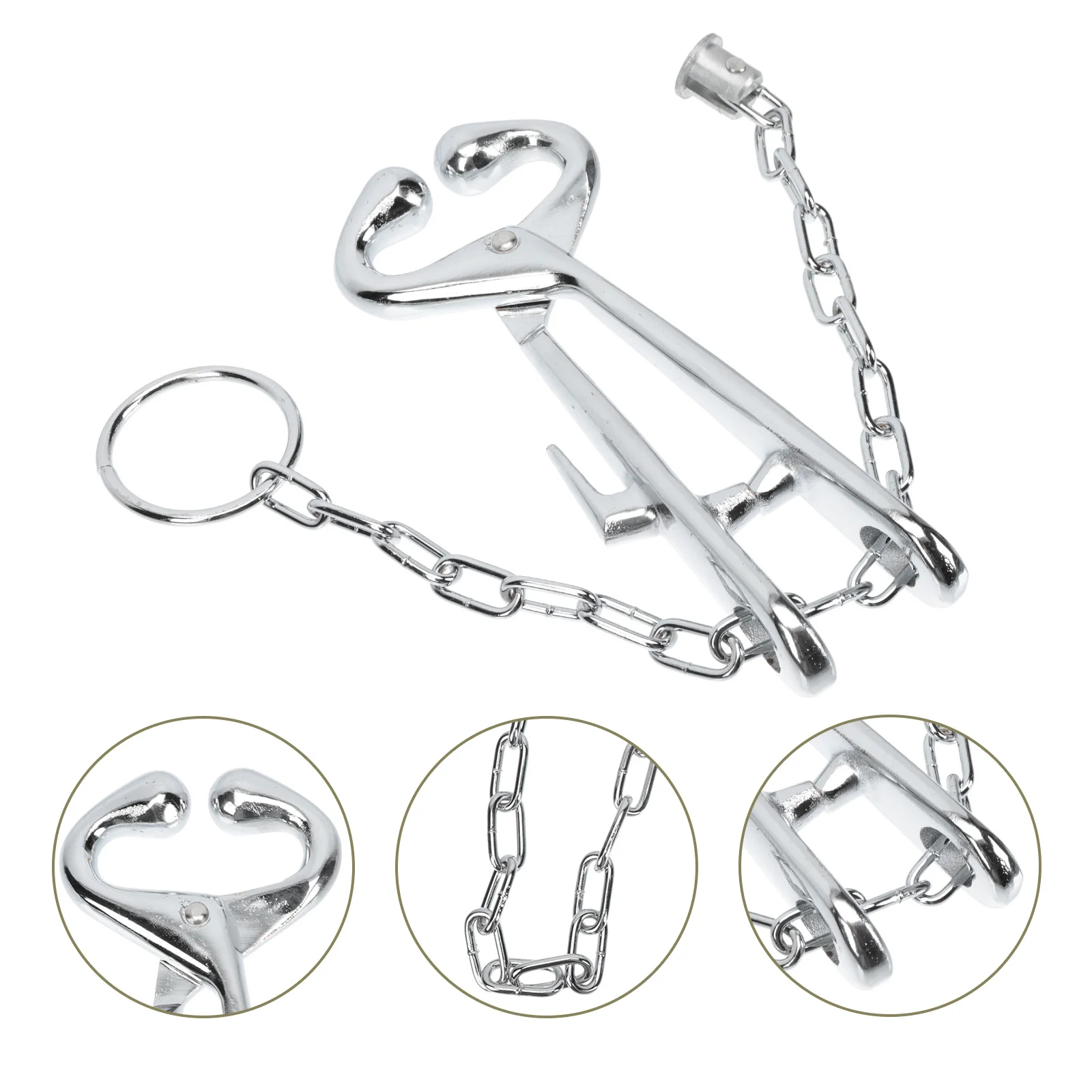 

1pc Cattle Plier Carbon Steel Forged Anti-Release Buckle Waterproof Corrosion-Resistant Rust-Proof Smooth Surface Livestock Tool