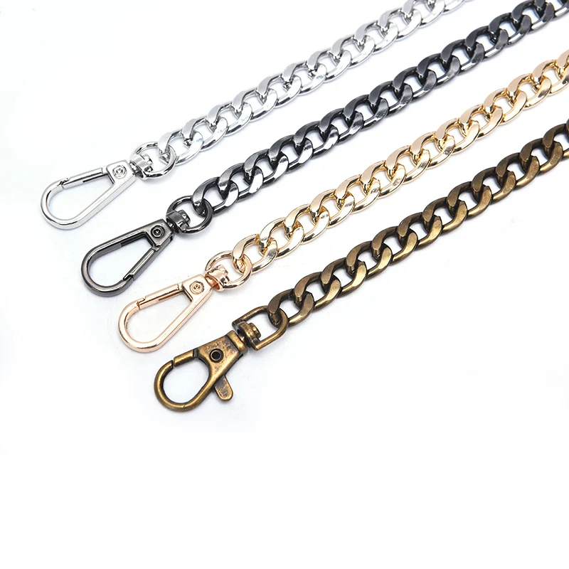 Metal Aluminum Bag Chain Replacement Parts Accessories For Hand-Woven Shoulder Handbag DIY Handmade Detachable Straps