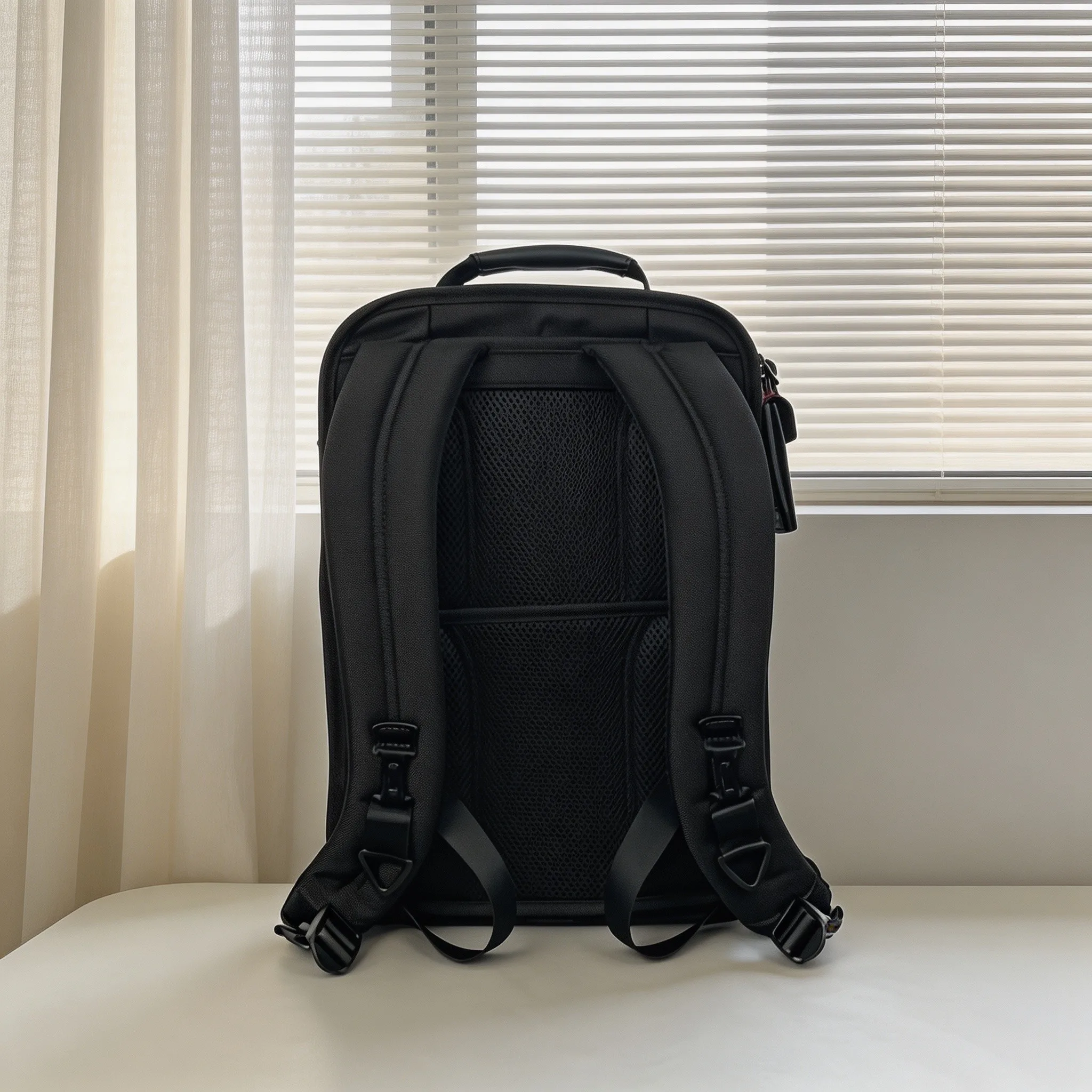 Business Casual Men Backpack, Upgraded Classic Ballistic Nylon Rucksack for Commute Travel & Daily Life view 5