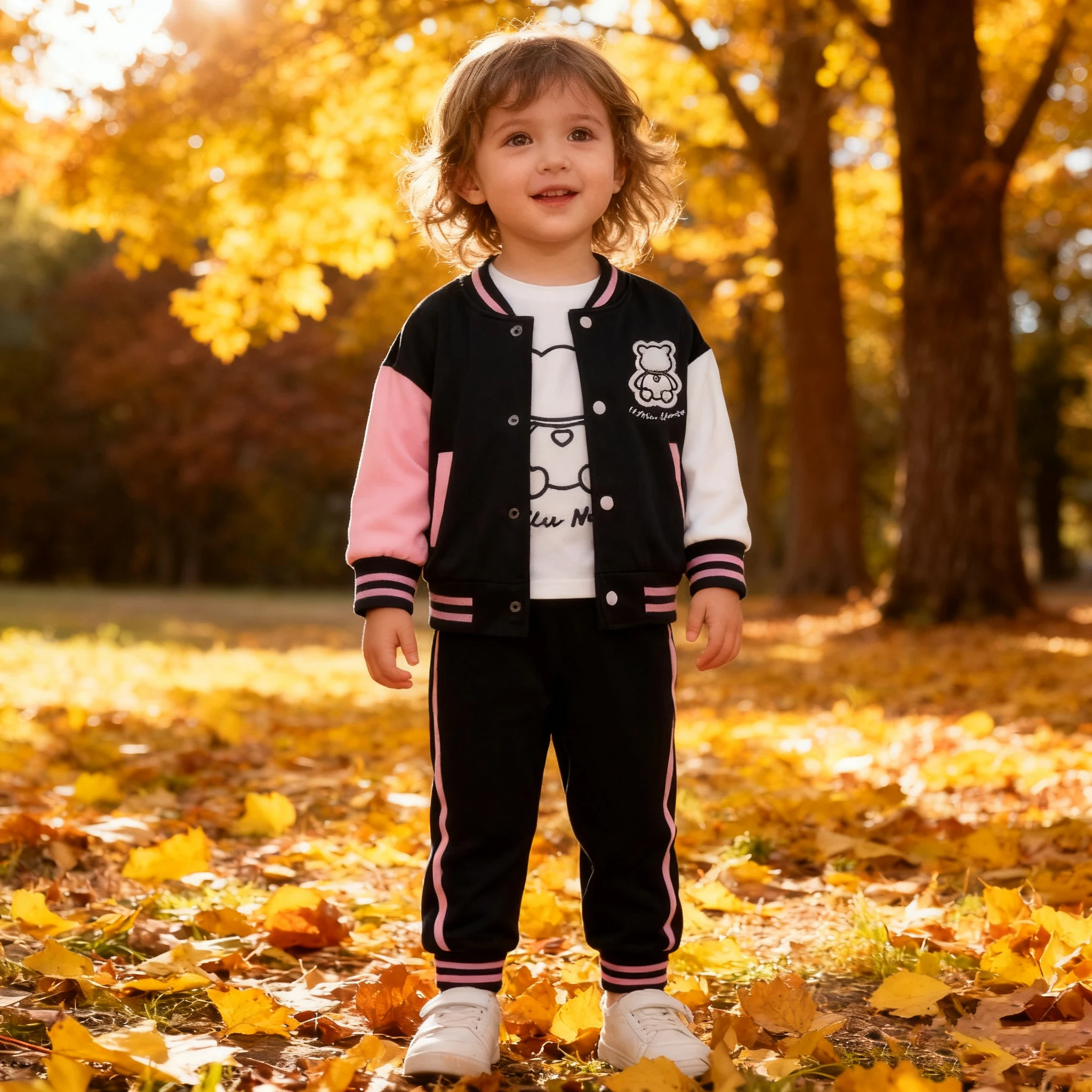 

Tops tshirt Pink-black Stripes Jacket+Pant Sets -3 Piece Jacket and Sweatpants Outfit - Matching Outfit for Girls