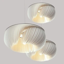 Creative Combination of Restaurant Pendant Lights Modern Acrylic Pleated Skirt Hanging Lamps Living Room Bedroom Ceiling Decor