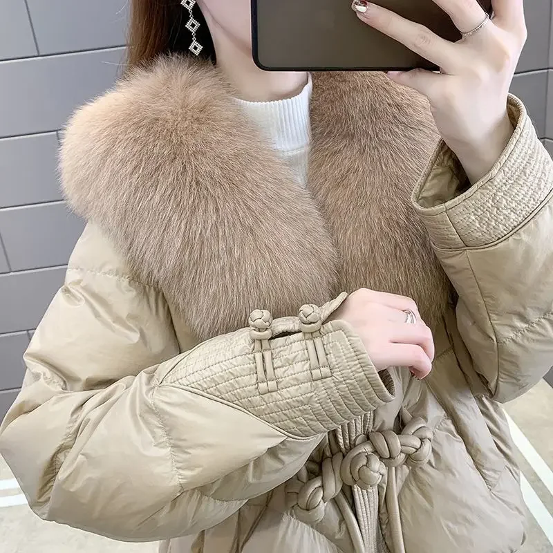 New Women Down Jacket Winter Coat Female Imitation Fur Coat Loose Large Size Parkas  Loose Outwear Thick Warm Outcoat fashion