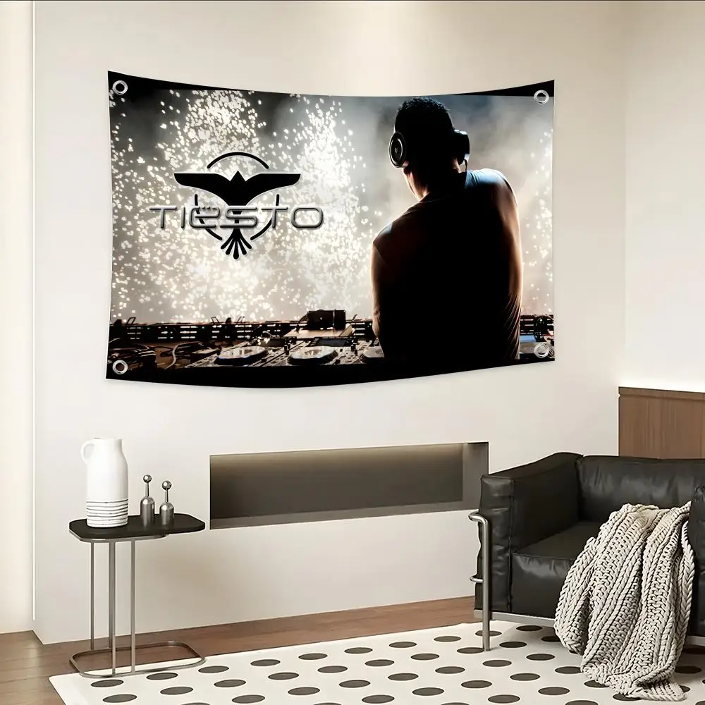 T EDM DJ Producer T-tiesto Flags Custom Camping Outdoor Gard