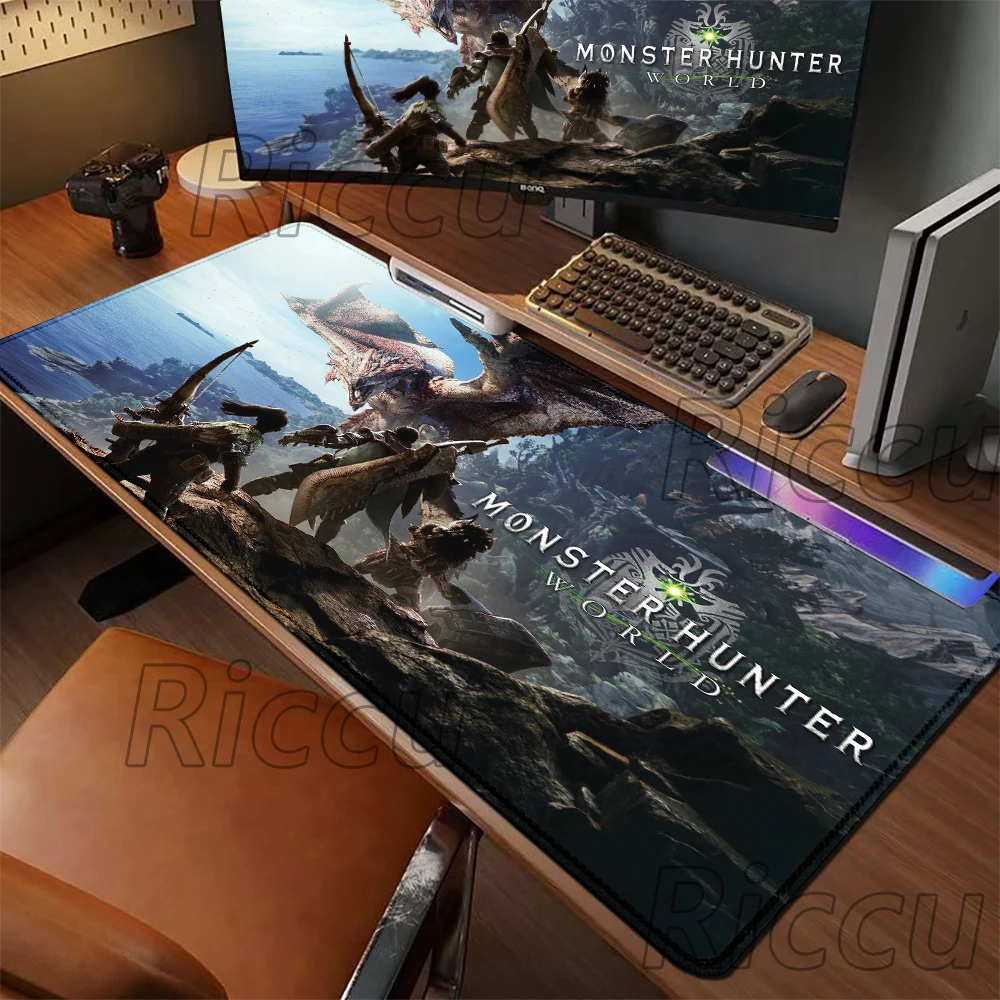 

Monster Hunter Wilds electronic sports Game Carpet Computer Office Accessories Mouse pad XXL Bottom Anti slip Keyboard Mause pad