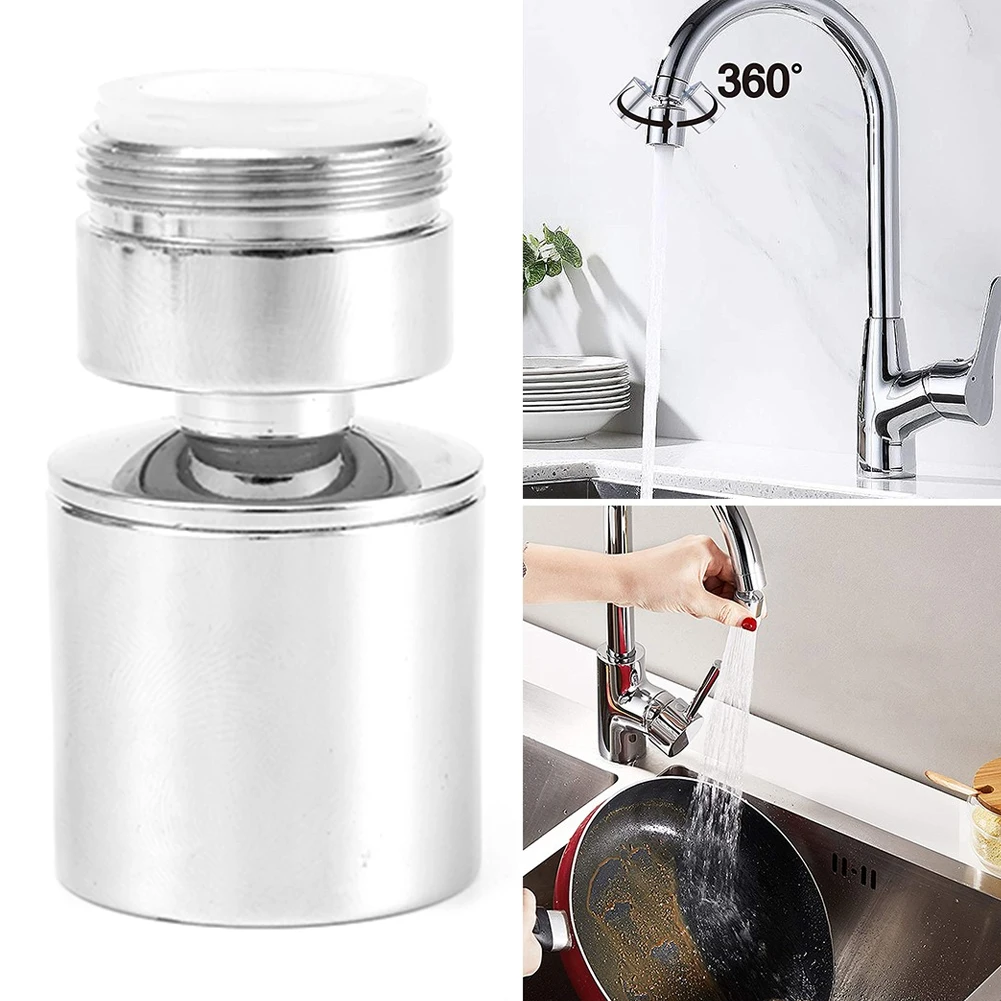 1pc Water Faucet Aerator Brass Kitchen Tap Head 360° Rotate Faucet Swivel Diffuser Adapter Filter M24 Male Thread Adapter Part