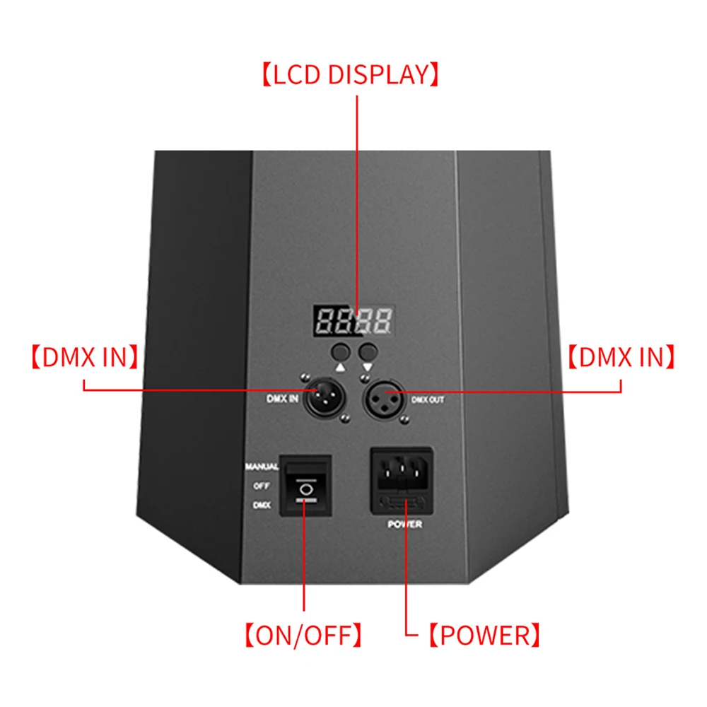 VKF Hexagonal Flame Machine Flame Thrower Firework Machine With DMX 512 Control For DJ DISCO Party Performance Outdoor Show