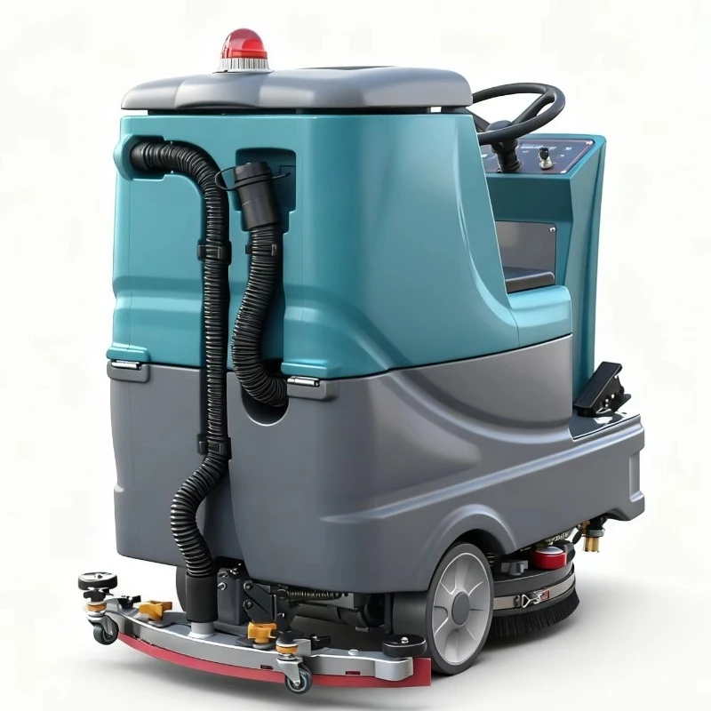معدات تنظيف الأرضيات التجارية الجديدة الكهربائية مع خزان مياه 90 لتر/100 لتر، مناسبة للمستودعات والمصانع #2
