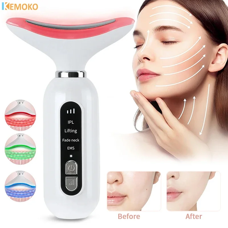 

Beauty Neck Instrument Neck Wrinkle Instrument Facial and Neck Micro Current Photon Rejuvenation Introduction Instrument Massage