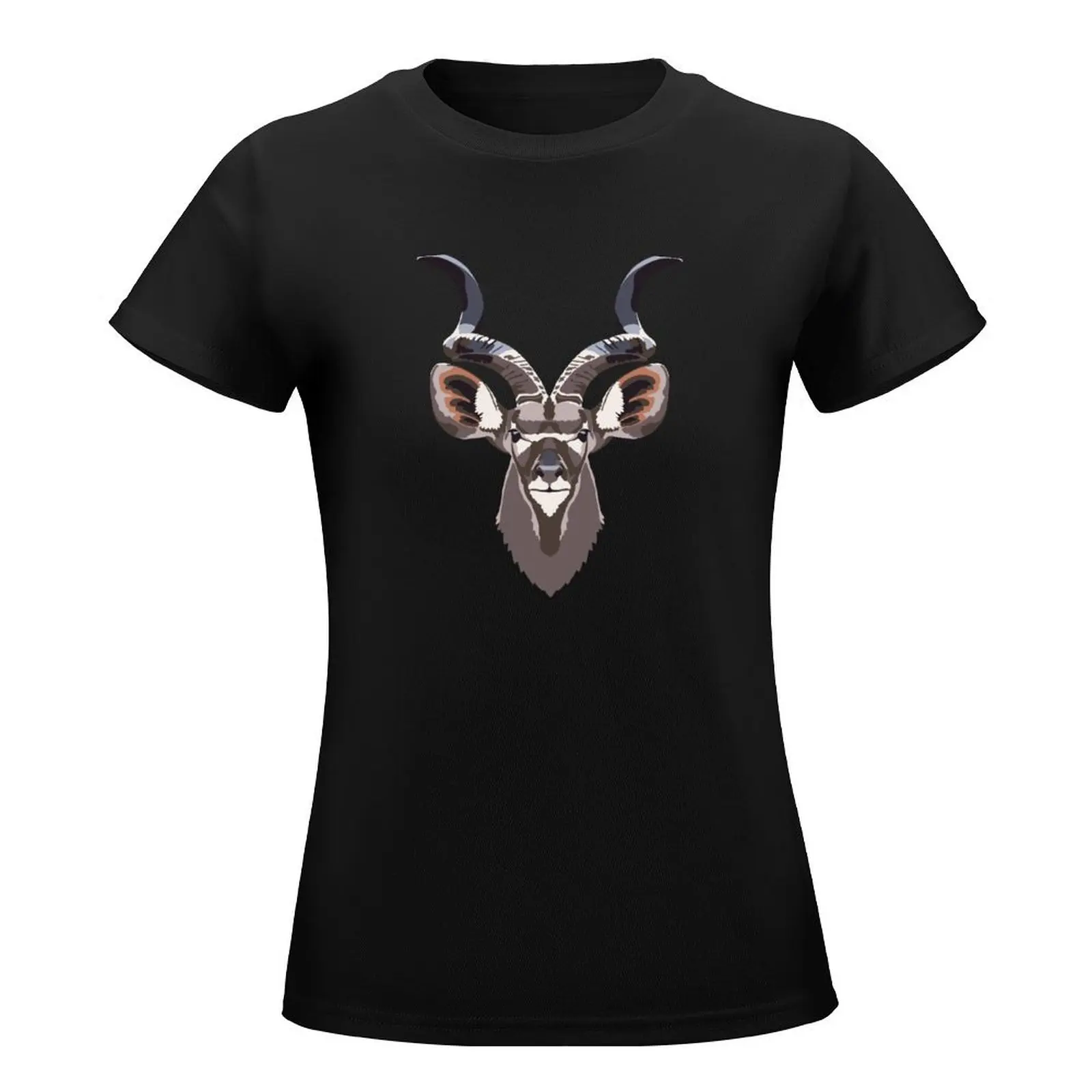 Kudu Face T-Shirt cute clothes funny Women's clothing